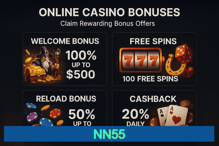 Bônus de cassino móvel NN55 com apostas online